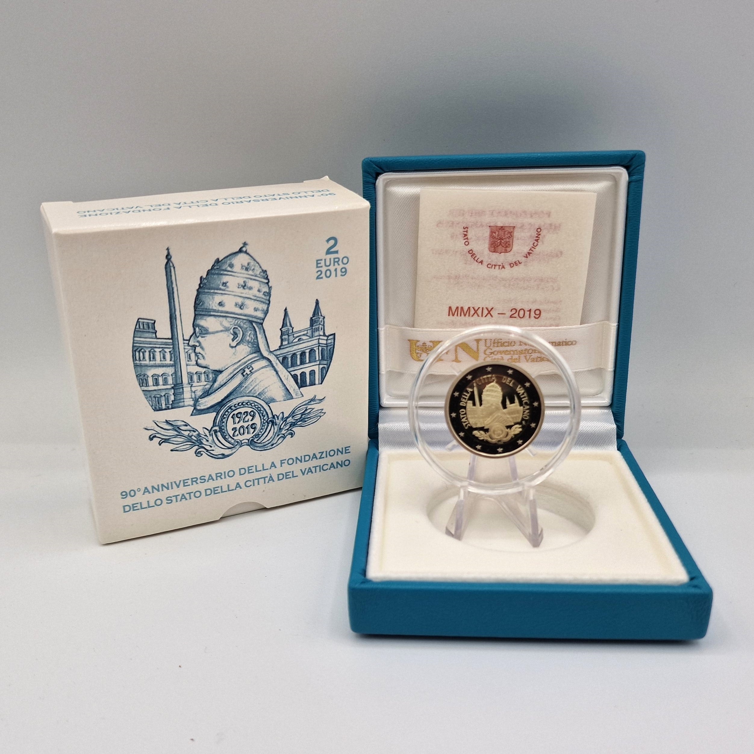 2019 Fundação do Vaticano - 2€ Vaticano Proof